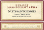Domaine Louis Boillot Nuits St. Georges Les Pruliers Premier Cru 2010 Front Label