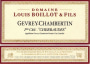 Domaine Louis Boillot Gevrey-Chambertin Cherbaudes Premier Cru 2012 Front Label