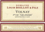 Domaine Louis Boillot Volnay Les Angles Premier Cru 2012 Front Label