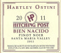 Hitching Post Hartley Ostini Bien Nacido Pinot Noir 2011 Front Label