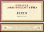 Domaine Louis Boillot Fixin 2009 Front Label