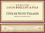 Domaine Louis Boillot Cote de Nuits-Villages 2011 Front Label