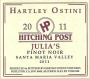 Hitching Post Hartley Ostini Julia's Pinot Noir 2011 Front Label