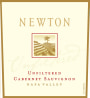 Newton Unfiltered Cabernet Sauvignon 2008 Front Label