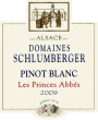 Domaines Schlumberger Les Princes Abbes Pinot Blanc 2009 Front Label