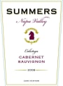 Summers Estate Calistoga Cuvee Cabernet Sauvignon 2009 Front Label