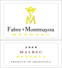 Fabre Montmayou Reserva Malbec 2009 Front Label