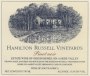 Hamilton Russell Pinot Noir 2009 Front Label