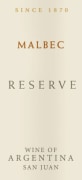 Graffigna Centenario Reserve Malbec 2009 Front Label