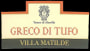 Villa Matilde Greco di Tufo 2010 Front Label