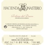 Hacienda Monasterio Ribera del Duero 2007 Front Label