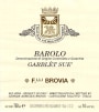 Brovia Barolo Garblet Sue 2006 Front Label