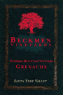 Beckmen Purisima Mountain Vineyard Grenache 2008 Front Label