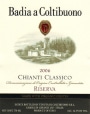 Badia a Coltibuono Chianti Classico Riserva 2006 Front Label