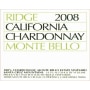 Ridge Monte Bello Chardonnay 2008 Front Label