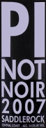 Saddlerock Pinot Noir 2007 Front Label