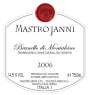 Mastrojanni Brunello di Montalcino 2006 Front Label