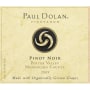 Paul Dolan Vineyards Organic Pinot Noir 2009 Front Label