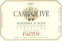 Paitin Barbera d'Alba Campolive 2007 Front Label