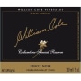 William Cole Columbine Reserve Pinot Noir 2010 Front Label