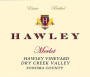 Hawley Estate Merlot 2008 Front Label