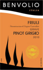 Benvolio Pinot Grigio 2010 Front Label