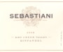 Sebastiani Dry Creek Valley Zinfandel 2008 Front Label