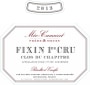 Domaine Meo-Camuzet Fixin Clos du Chapitre Premier Cru 2013 Front Label