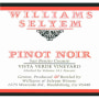 Williams Selyem Vista Verde Vineyard Pinot Noir 2009 Front Label