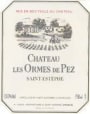 Chateau Ormes de Pez  2001 Front Label