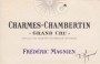 Frederic Magnien Charmes-Chambertin Grand Cru 2012 Front Label