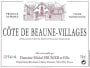Prunier, M Cote De Beaune-Villages 2010 Front Label