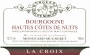 Mongeard-Mugneret Bourgogne Hautes Cotes de Nuits La Croix 2013 Front Label