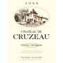 Chateau de Cruzeau Pessac-Leognan 2006 Front Label