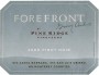 Forefront by Pine Ridge Pinot Noir 2009 Front Label