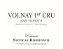 Domaine Nicolas Rossignol Volnay Premier Cru Santenots 2014 Front Label