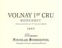 Domaine Nicolas Rossignol Volnay Ronceret Premier Cru 2009 Front Label