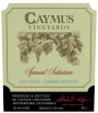Caymus Special Selection Cabernet Sauvignon 1990 Front Label