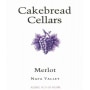 Cakebread Merlot 2008 Front Label