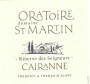 Dom. Oratoire St Martin Cairanne Reserve des Seigneurs Blanc 2014 Front Label