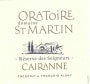 Dom. Oratoire St Martin Cairanne Reserve des Seigneurs Blanc 2013 Front Label