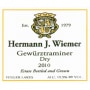 Hermann J. Wiemer Dry Gewurztraminer 2010 Front Label