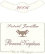 Patrick Javillier Pernand-Vergelesses 2006 Front Label