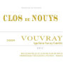 Clos de Nouys Vouvray Estate Sec 2009 Front Label