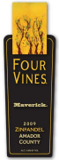 Four Vines The Maverick Zinfandel 2009 Front Label