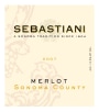 Sebastiani Sonoma County Merlot 2007 Front Label