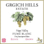 Grgich Hills Estate Fume Blanc (375ML half-bottle) 2009 Front Label