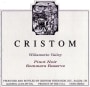 Cristom Sommers Reserve Pinot Noir 2008 Front Label