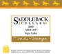 Saddleback Merlot 2005 Front Label