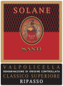 Santi Valpolicella Solane 2009 Front Label